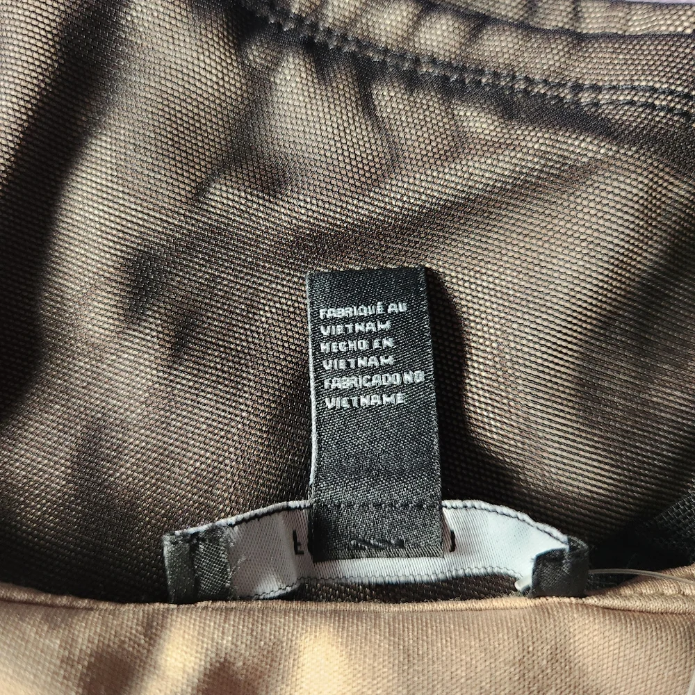 Forever 21 Mesh Black and Nude Corset Style Top Size M NWT - Picture 9 of 10